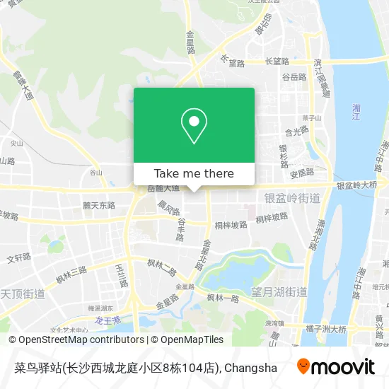 菜鸟驿站(长沙西城龙庭小区8栋104店) map