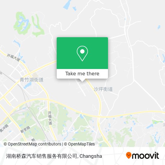 湖南桥森汽车销售服务有限公司 map
