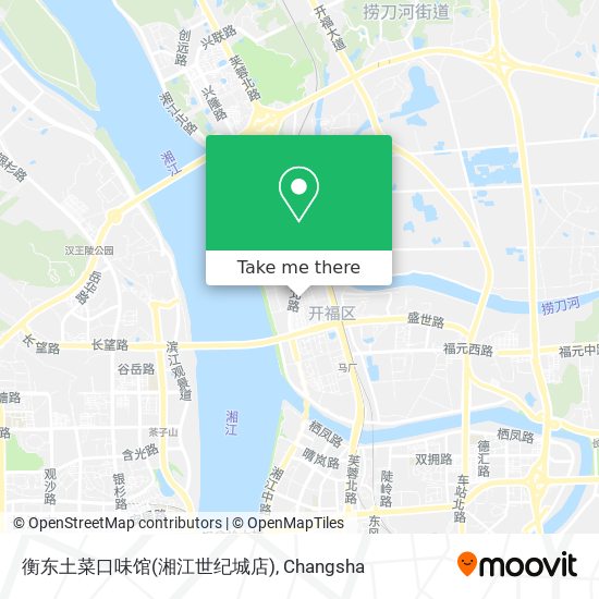 衡东土菜口味馆(湘江世纪城店) map