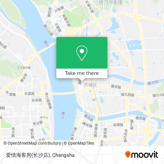 爱情海客房(长沙店) map