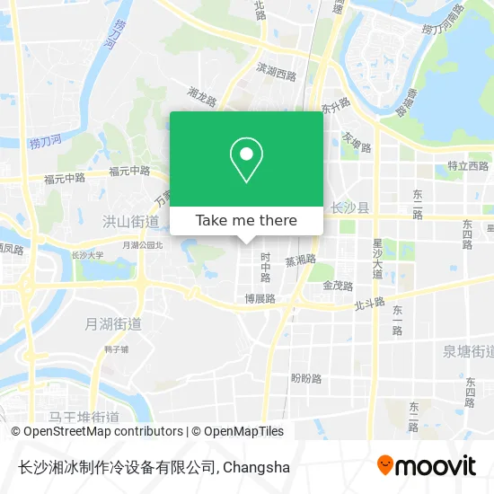 长沙湘冰制作冷设备有限公司 map