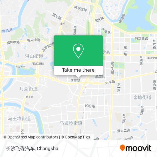 长沙飞碟汽车 map