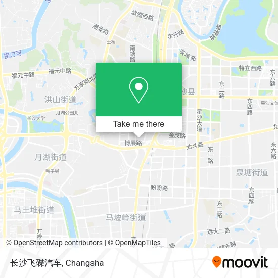 长沙飞碟汽车 map