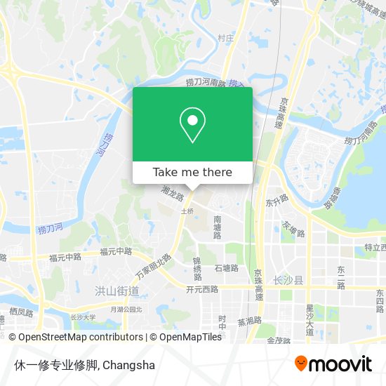 休一修专业修脚 map
