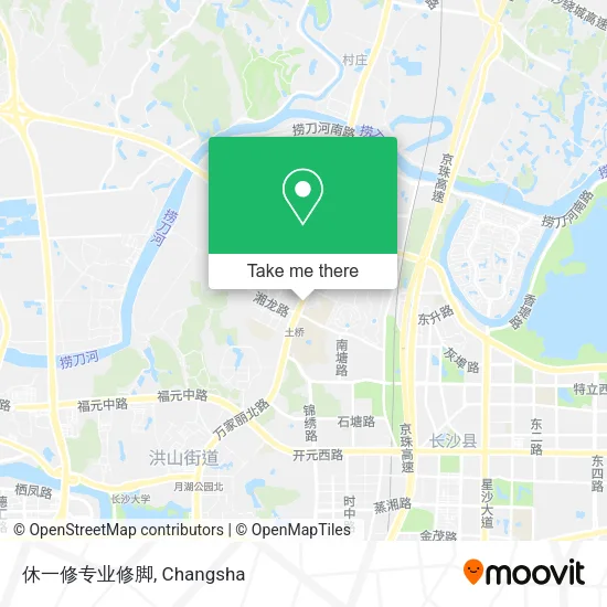 休一修专业修脚 map