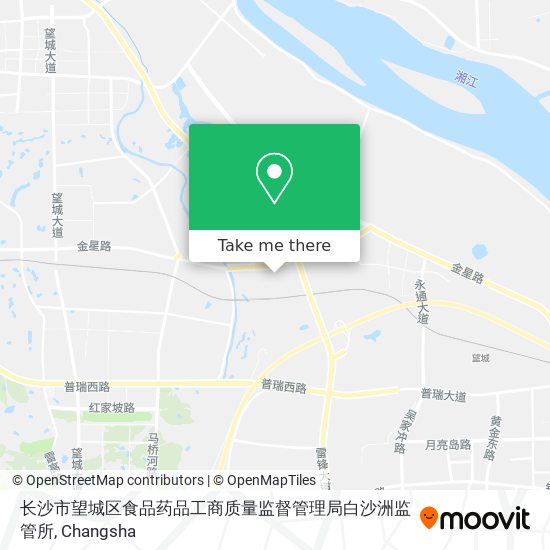 长沙市望城区食品药品工商质量监督管理局白沙洲监管所 map