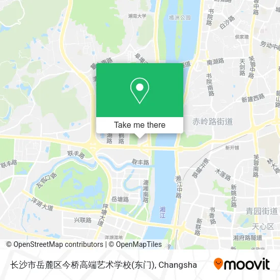 长沙市岳麓区今桥高端艺术学校(东门) map