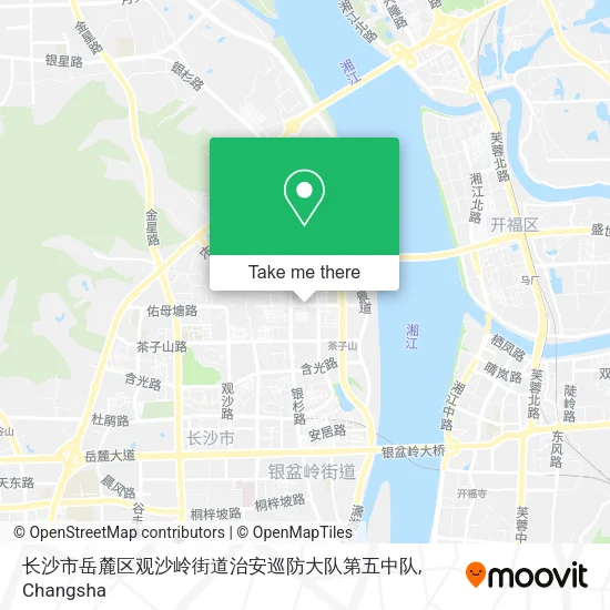 长沙市岳麓区观沙岭街道治安巡防大队第五中队 map