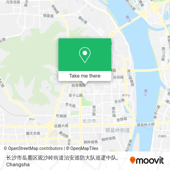 长沙市岳麓区观沙岭街道治安巡防大队巡逻中队 map