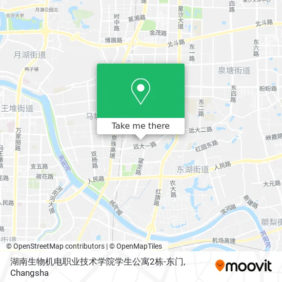 湖南生物机电职业技术学院学生公寓2栋-东门 map