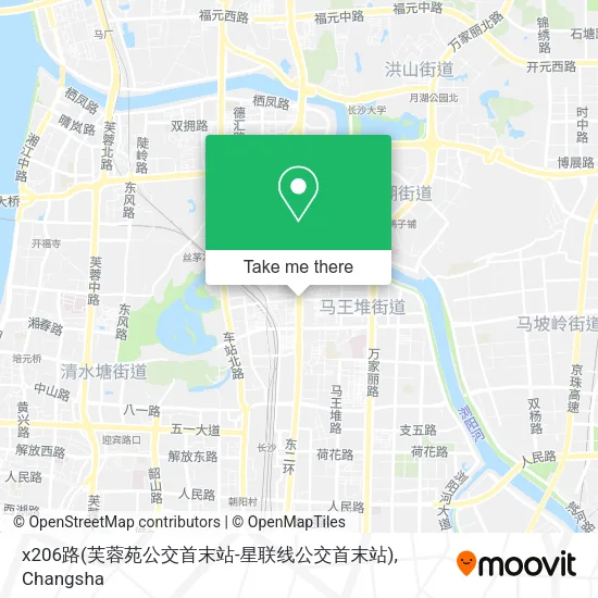 x206路(芙蓉苑公交首末站-星联线公交首末站) map