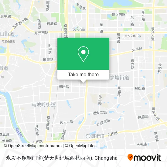 永发不锈钢门窗(楚天世纪城西苑西南) map