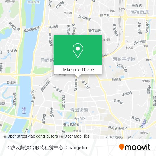 长沙云舞演出服装租赁中心 map