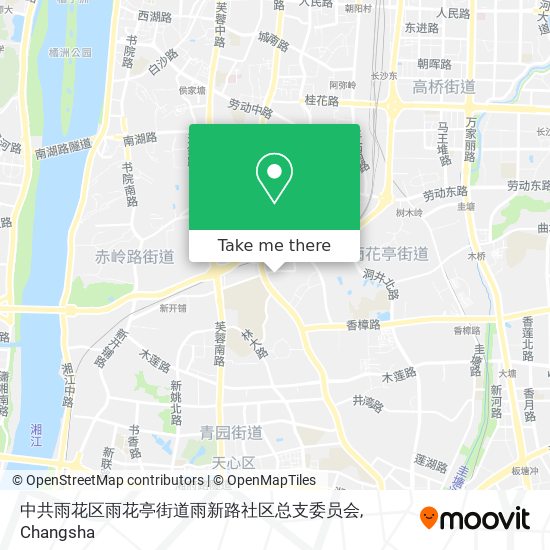 中共雨花区雨花亭街道雨新路社区总支委员会 map