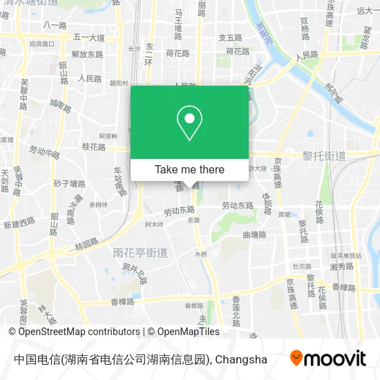 中国电信(湖南省电信公司湖南信息园) map