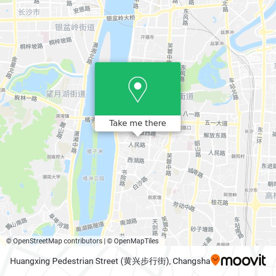 Huangxing Pedestrian Street (黄兴步行街) map
