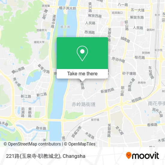 221路(玉泉寺-职教城北) map