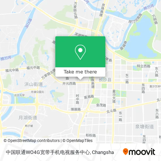 中国联通WO4G宽带手机电视服务中心 map