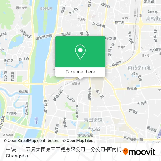 中铁二十五局集团第三工程有限公司一分公司-西南门 map
