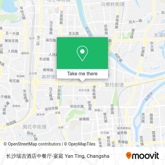长沙瑞吉酒店中餐厅-宴庭 Yan Ting map