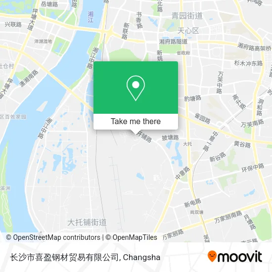 长沙市喜盈钢材贸易有限公司 map