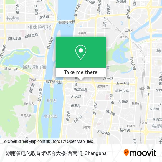 湖南省电化教育馆综合大楼-西南门 map