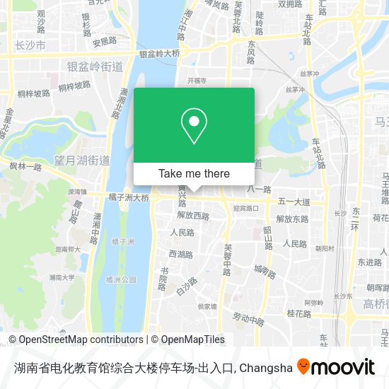 湖南省电化教育馆综合大楼停车场-出入口 map