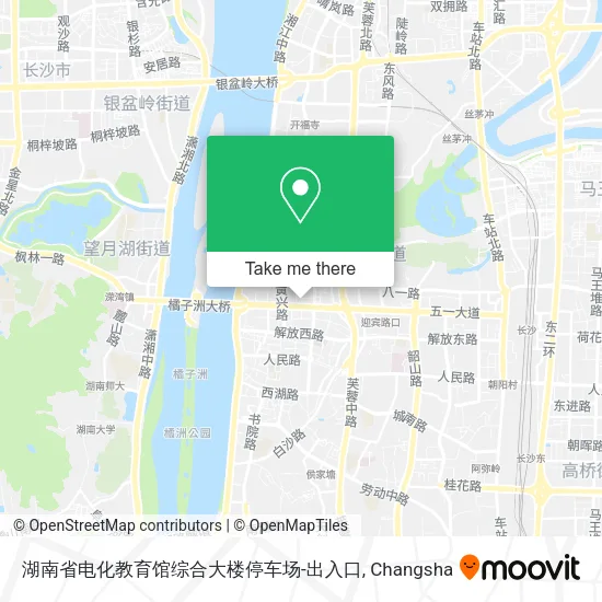 湖南省电化教育馆综合大楼停车场-出入口 map