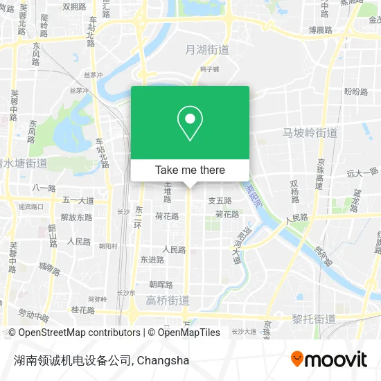 湖南领诚机电设备公司 map