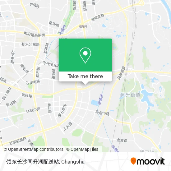 领东长沙同升湖配送站 map