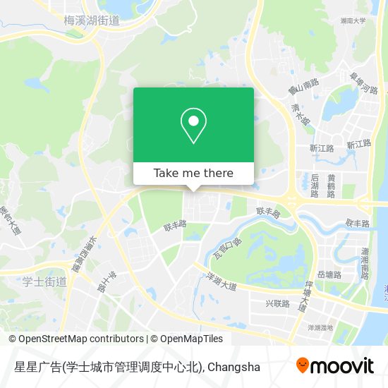 星星广告(学士城市管理调度中心北) map