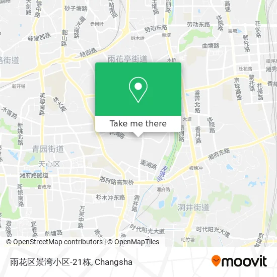 雨花区景湾小区-21栋 map