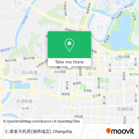 仁康泰大药房(湘绣城店) map