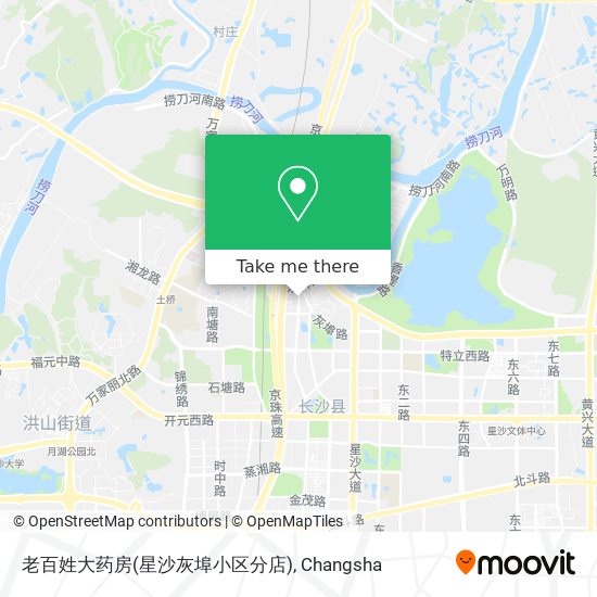 老百姓大药房(星沙灰埠小区分店) map
