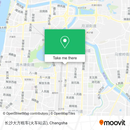 长沙大方租车(火车站店) map