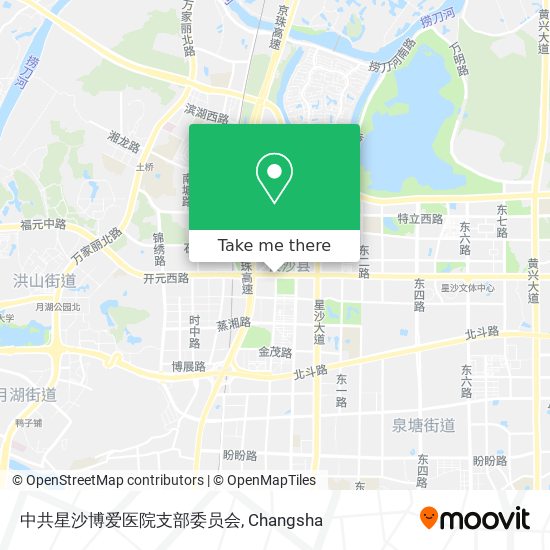中共星沙博爱医院支部委员会 map
