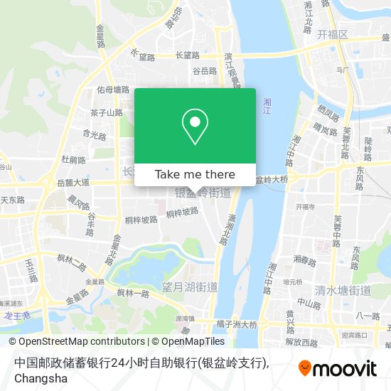 中国邮政储蓄银行24小时自助银行(银盆岭支行) map