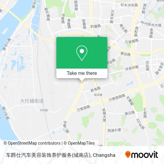 车爵仕汽车美容装饰养护服务(城南店) map