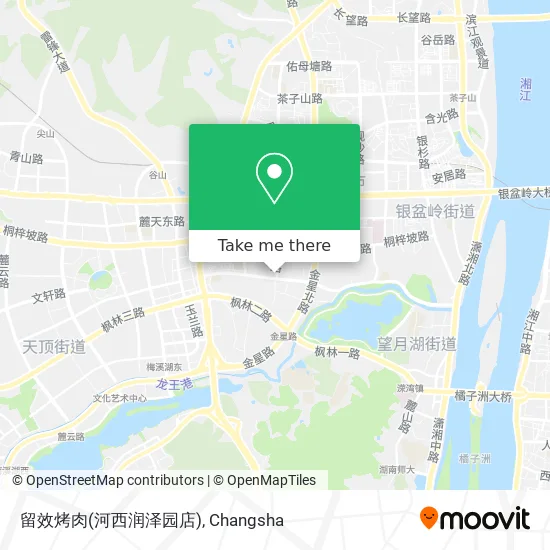 留效烤肉(河西润泽园店) map
