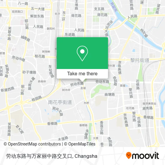 劳动东路与万家丽中路交叉口 map