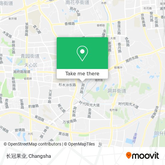长冠果业 map