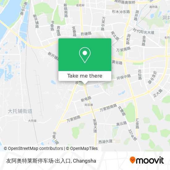 友阿奥特莱斯停车场-出入口 map