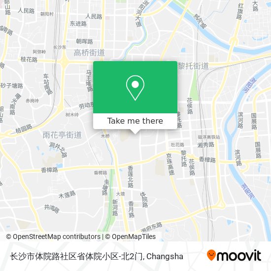 长沙市体院路社区省体院小区-北2门 map