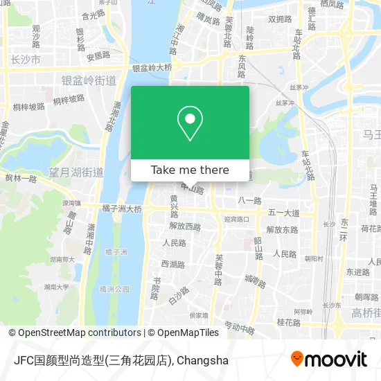 JFC国颜型尚造型(三角花园店) map