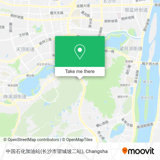 中国石化加油站(长沙市望城坡二站) map