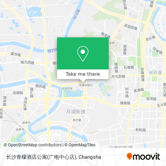 长沙青檬酒店公寓(广电中心店) map