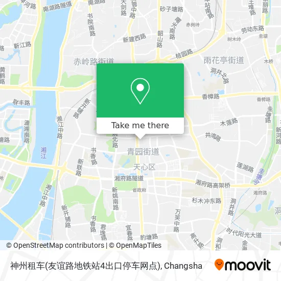 神州租车(友谊路地铁站4出口停车网点) map