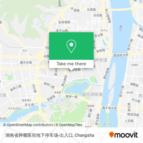 湖南省肿瘤医垸地下停车场-出入口 map