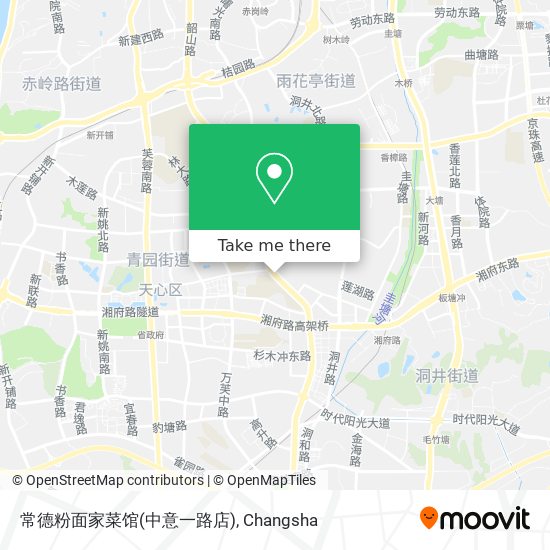 常德粉面家菜馆(中意一路店) map