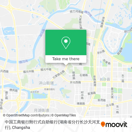 中国工商银行附行式自助银行(湖南省分行长沙天河支行) map